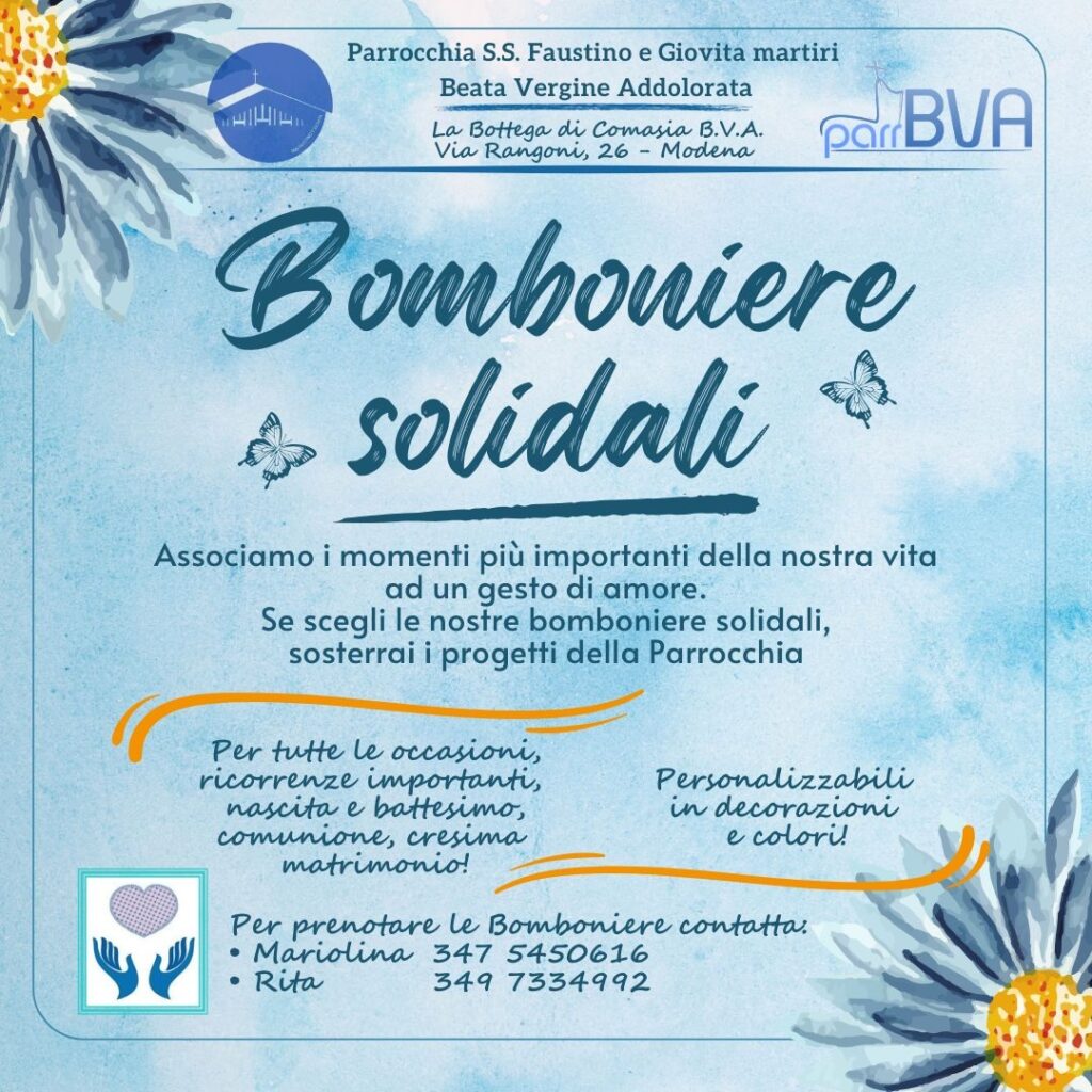 Bomboniere solidali 2025