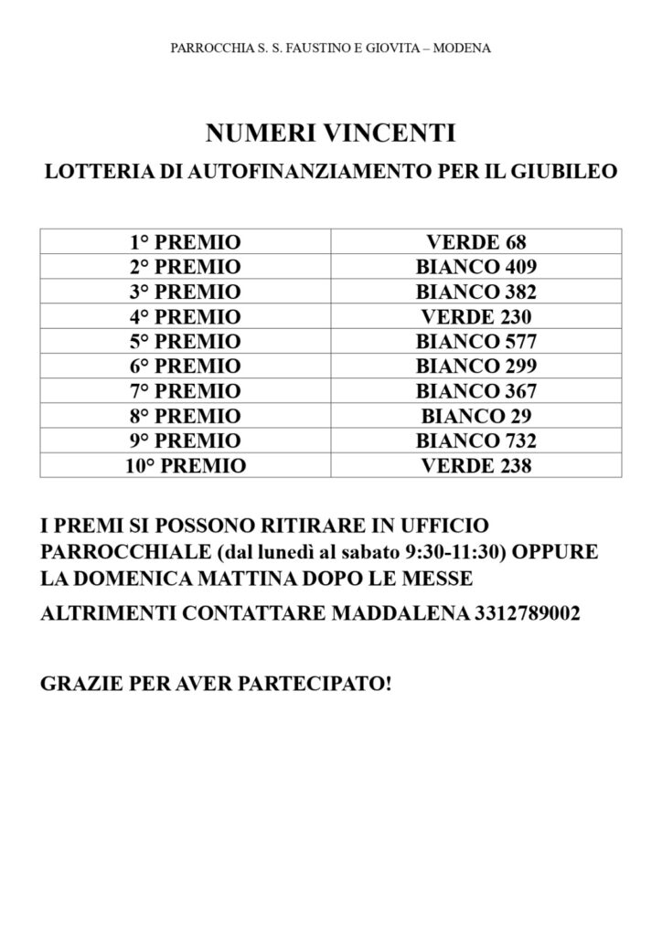 estrazioni lotteria pasqua 2025