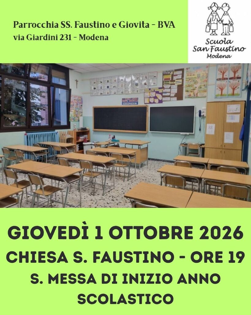 Messa inizio anno scolastico