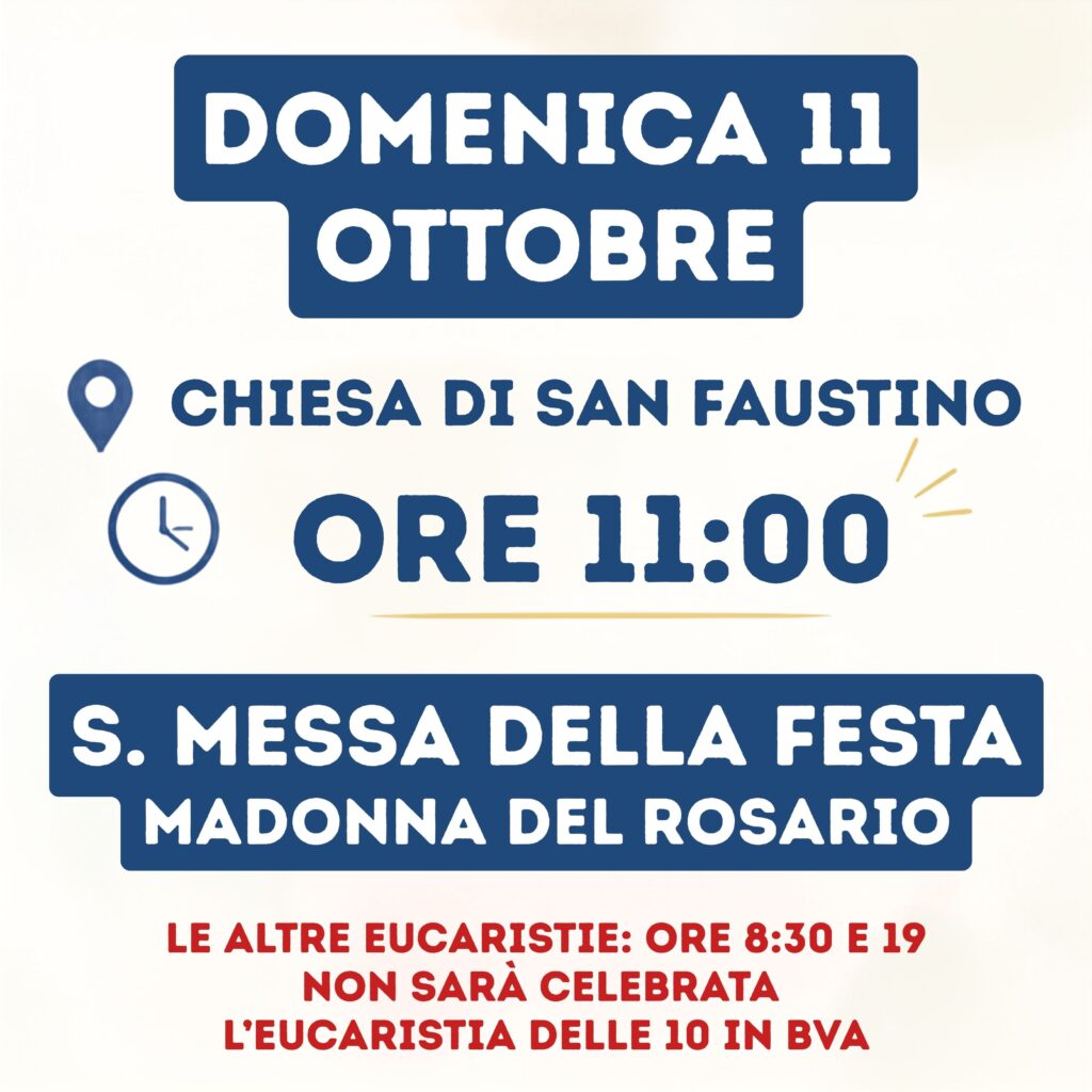 Avviso messa sagra 2026